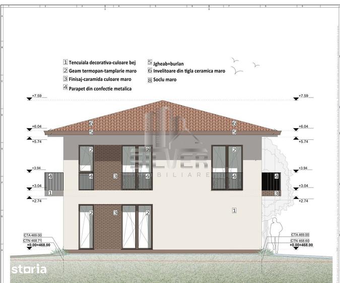 Casă cu 5 camere cu Teren 365 Mp în Chinteni