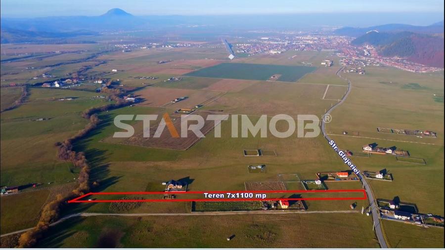 Teren Construcții intravilan de 1100 mp, în Glăjărie