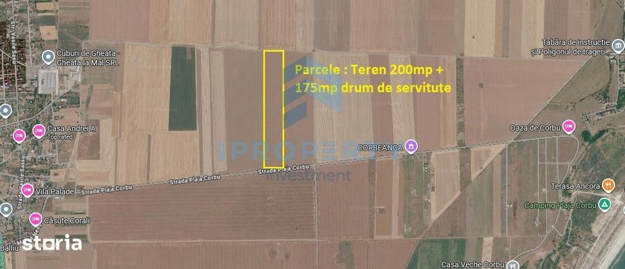 Teren de 300 mp, în Corbu