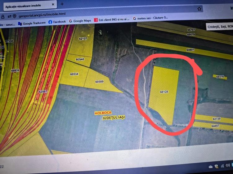 Teren de 4 mp, în Central