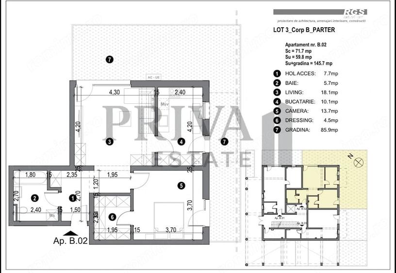 Apartament cu 2 camere decomandat în Freidorf