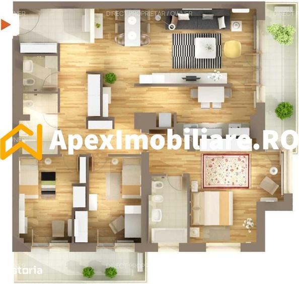 Apartament 4 camere de inchiriat Baneasa Bucuresti | ApexImobiliare.ro - 5