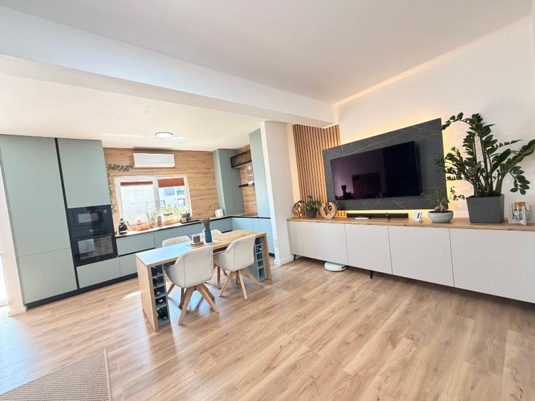 Apartament cu 2 camere decomandat, mobilat în Sânpetru