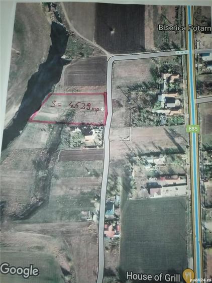 Teren de 4529 mp, în Potârnichești
