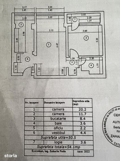Apartament cu 2 camere în Tei