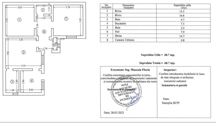 Casă cu 3 camere în Ultracentral