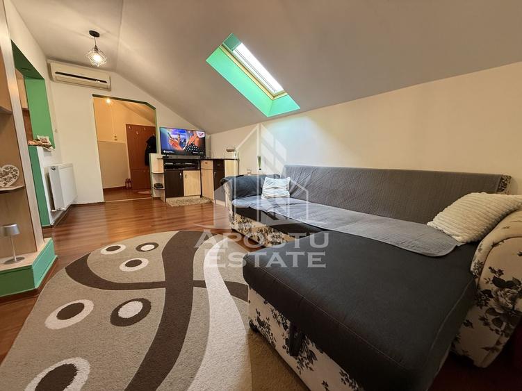 Apartament cu 2 camere nedecomandat, mobilat în Șagului