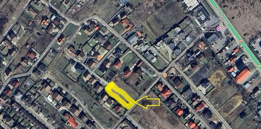 Teren de 1300 mp, în Corunca