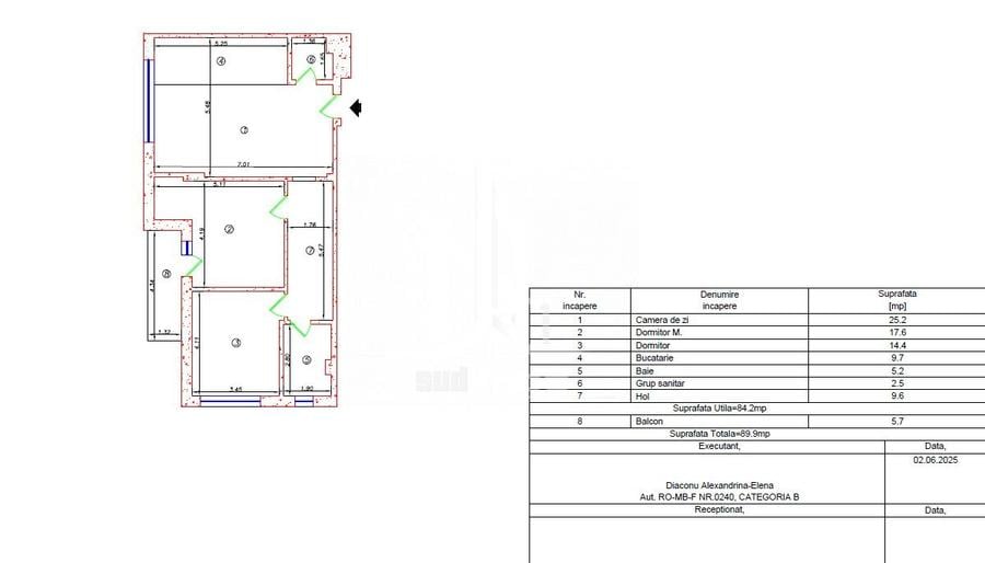 Apartament 3 camere 2 bai in complexul Green Garden. - 2