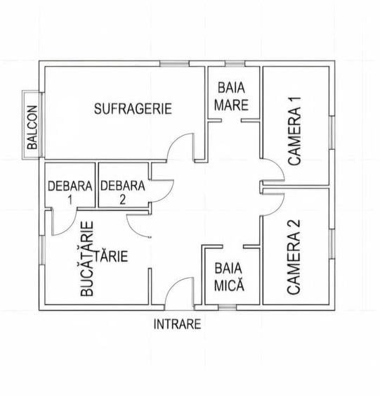Apartament cu 3 camere decomandat în Ultracentral