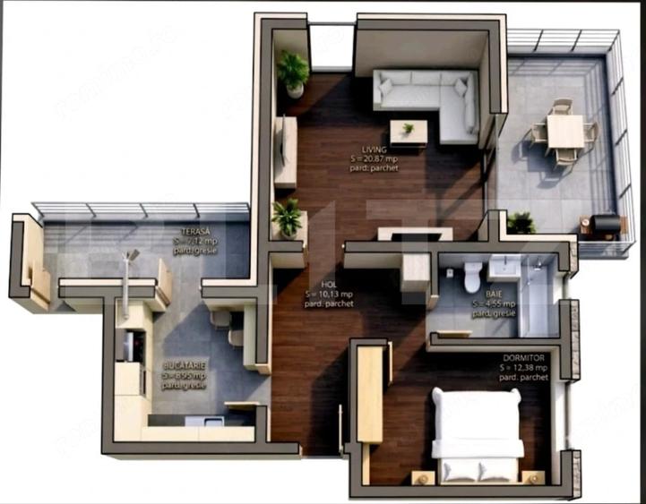 Apartament cu 2 camere decomandat în Mehala