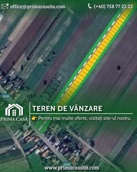 Teren Construcții intravilan de 12511 mp, în Potoceni