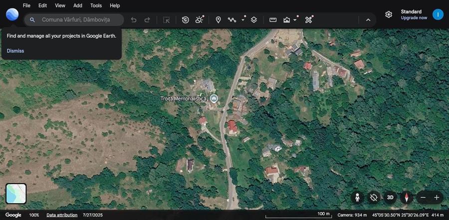 Teren agricol extravilan de 4800 mp, în Vârfuri