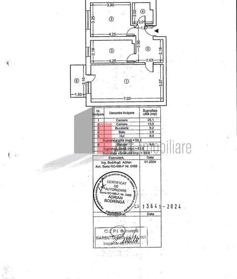 Apartament cu 2 camere decomandat în Lujerului