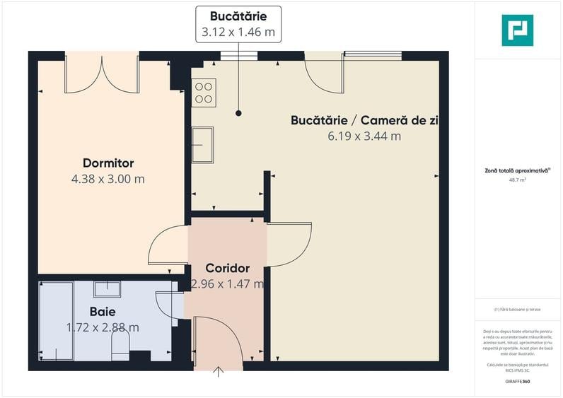 Apartament 2 camere | Etaj 1 | Zona Ciarda Roșie - 9