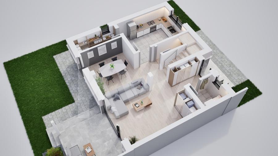 Duplex cu 5 camere cu Canalizare în Șura Mică