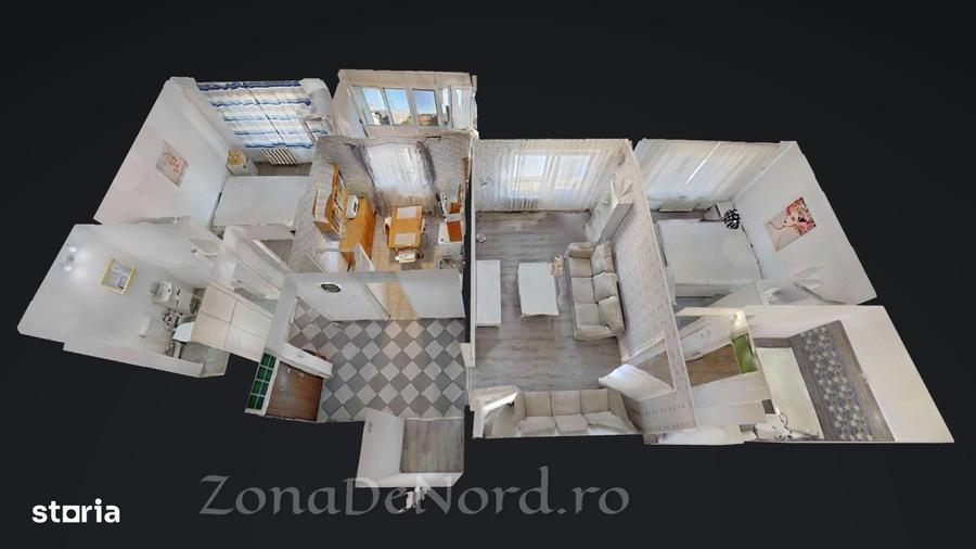 Apartament cu 3 camere, mobilat în Berceni