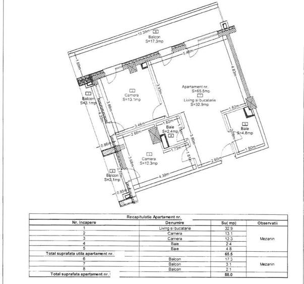 Apartament premium 3 camere, 65 mp, WINGS - Zorilor - 8