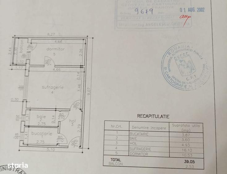 Vest,Cosminele,apartament 2 camere,3/4,de vanzare - 6