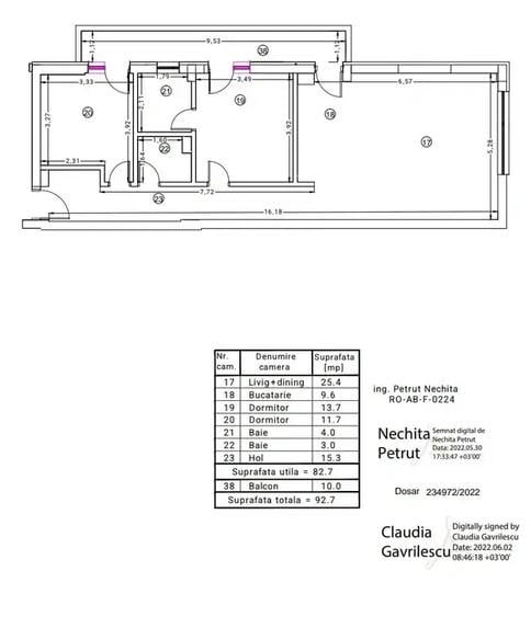 Apartament cu 3 camere decomandat, mobilat în Iancu Nicolae