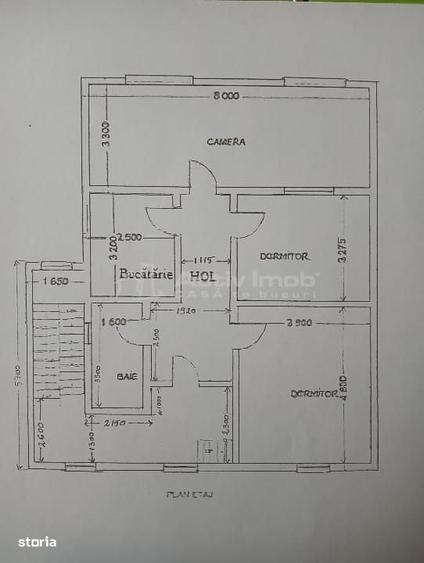 Casă cu 3 camere în Central