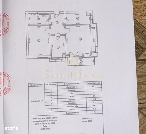 Apartament cu 3 camere, mobilat în Avantgarden