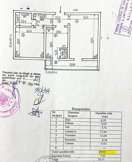 Apartament cu 2 camere decomandat, mobilat în Micro 21