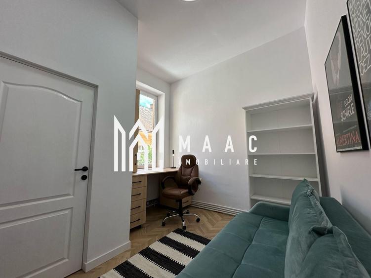 Apartament cu 3 camere semidecomandat, mobilat în Central
