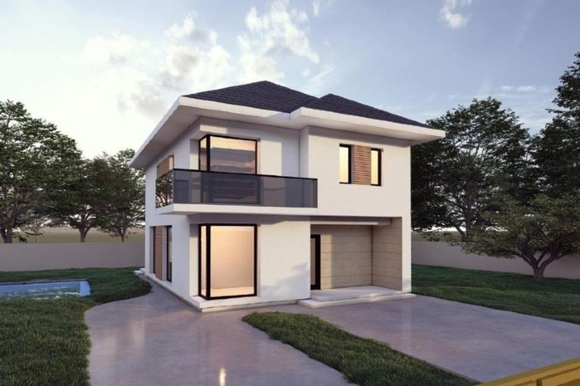 Casă individuală cu 5 camere cu Teren 300 Mp în Central