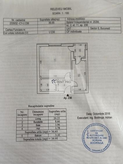 Garsonieră decomandată, mobilată în Grozăvești