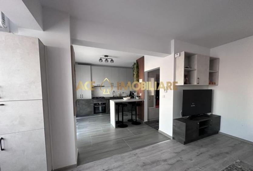 Apartament cu 2 camere semidecomandat, mobilat în Otopeni