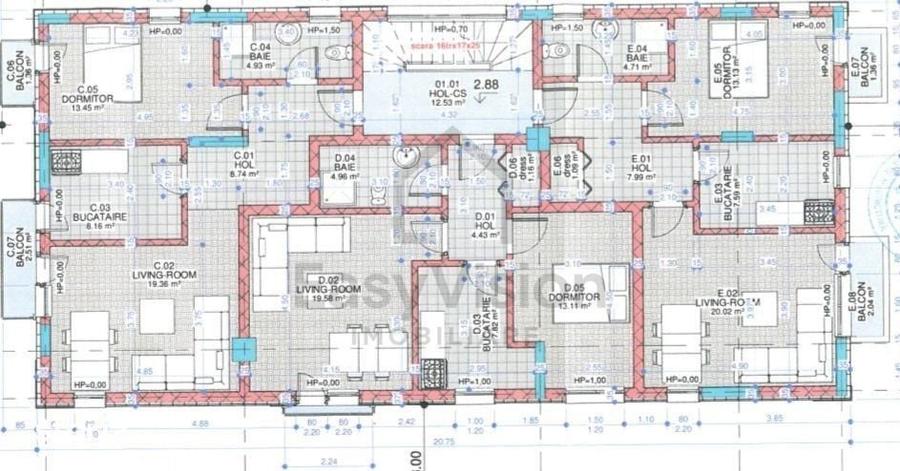 Apartament cu 2 camere în Baicului