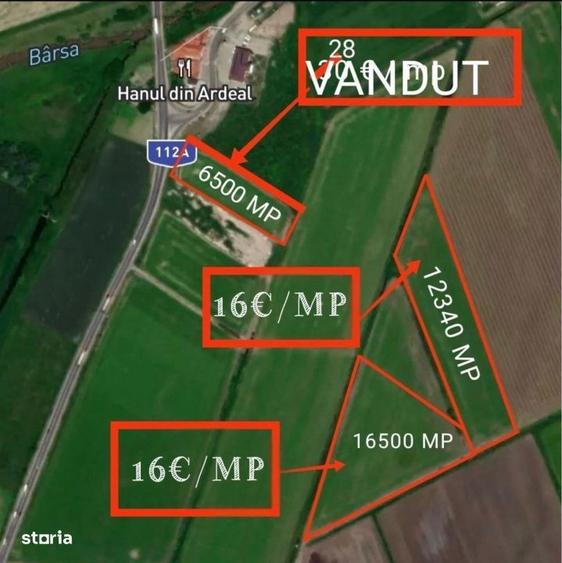 Teren de 12340 mp, în Ciupercenii Noi