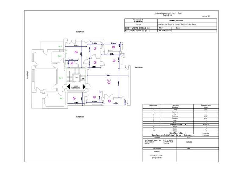 Apartament cu 2 camere decomandat în Central