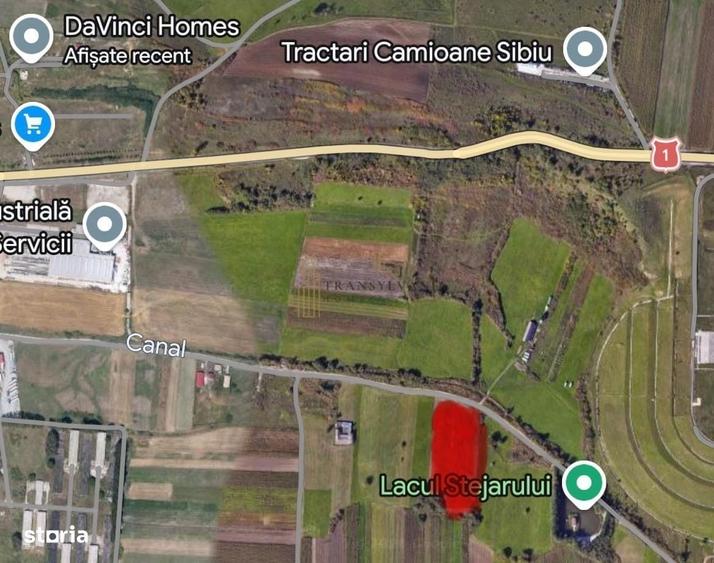 Teren 4.500 mp in Cristian acces direct la drum national - 4