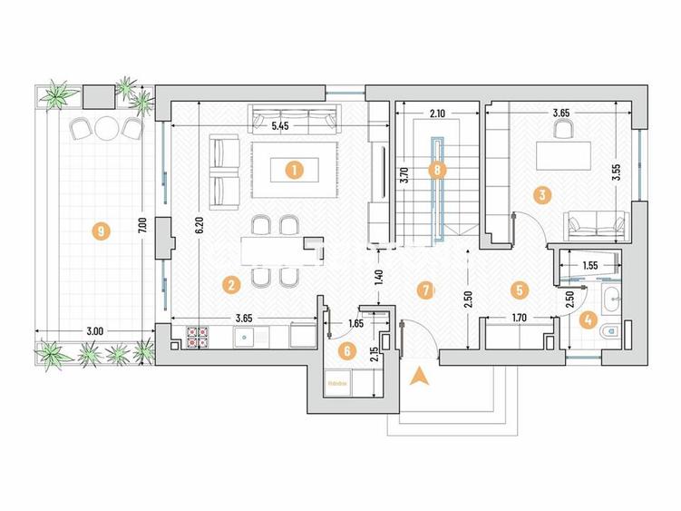 Casă individuală cu 4 camere cu Piscina în Snagov