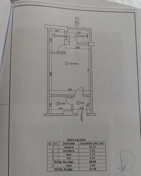 Garsonieră semidecomandată în Astra
