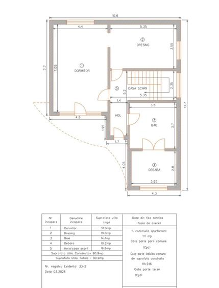 Casă cu 3 camere cu Teren 1341 Mp în Răzvad
