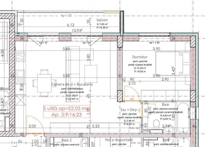 Apartament cu 2 camere în Central
