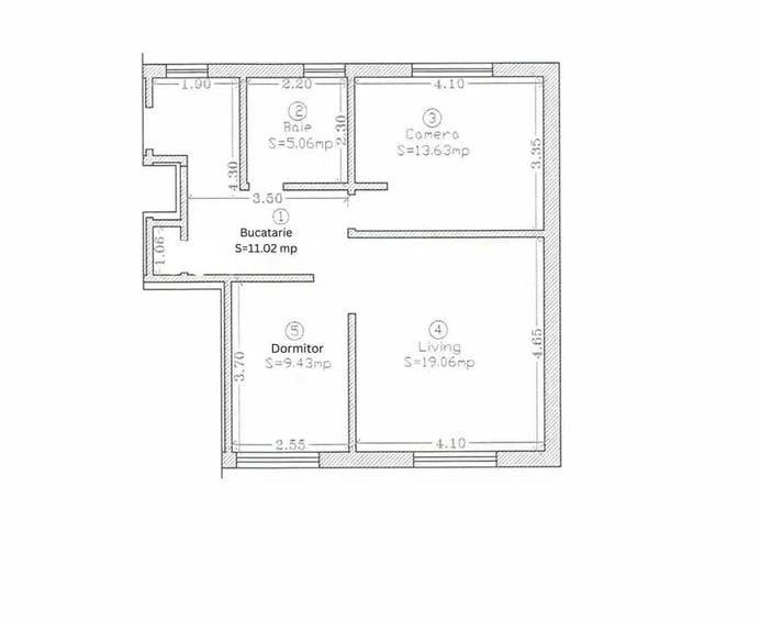 Apartament cu 3 camere decomandat, mobilat în Giarmata-Vii