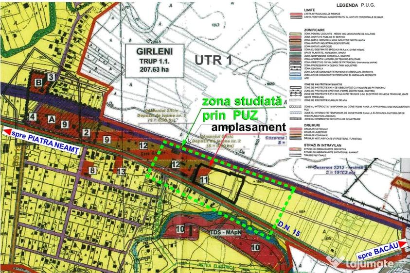 Teren de 12586 mp, în Gârleni