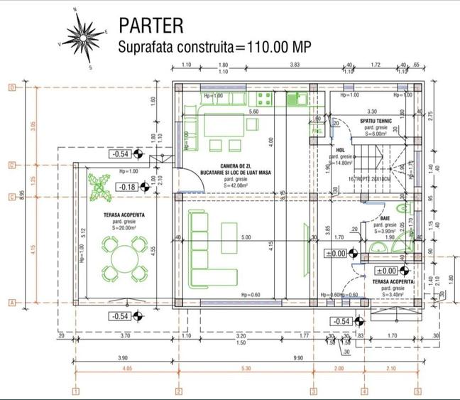 Casă individuală cu 4 camere cu Teren 665 Mp în Bod