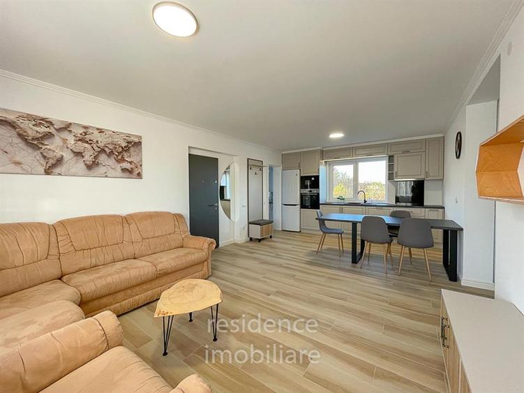 Apartament cu 4 camere semidecomandat, mobilat în Borhanci