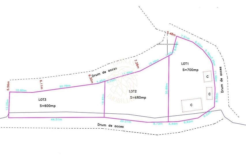 Teren Construcții intravilan de 600 mp, în Ghinda