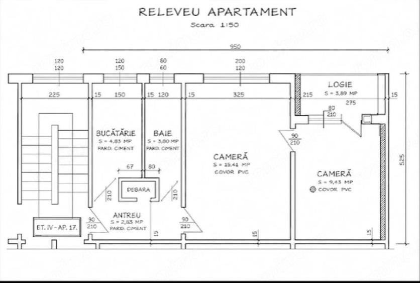 Apartament cu 2 camere în Sud