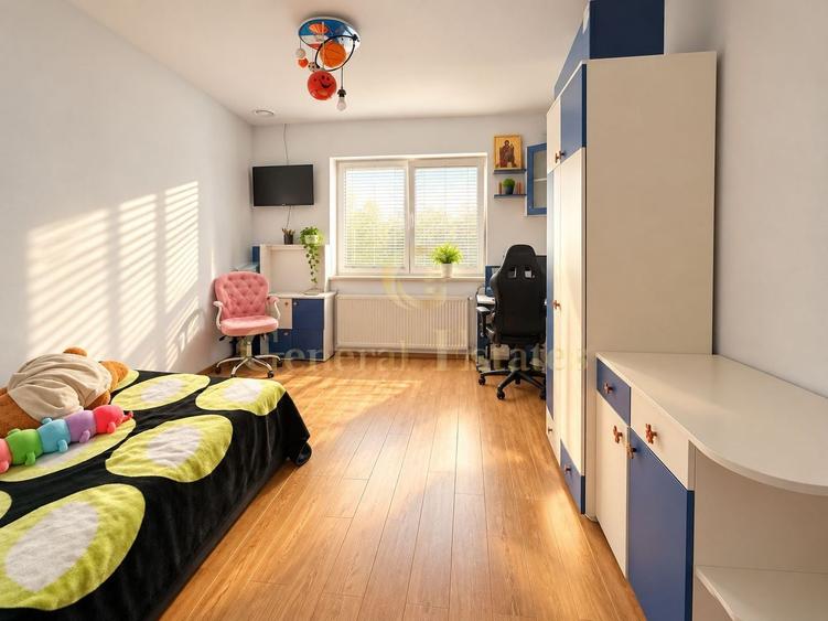 Apartament cu 3 camere decomandat, mobilat în Sânpetru