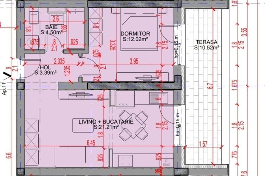 Apartament cu 2 camere decomandat în Theodor Pallady