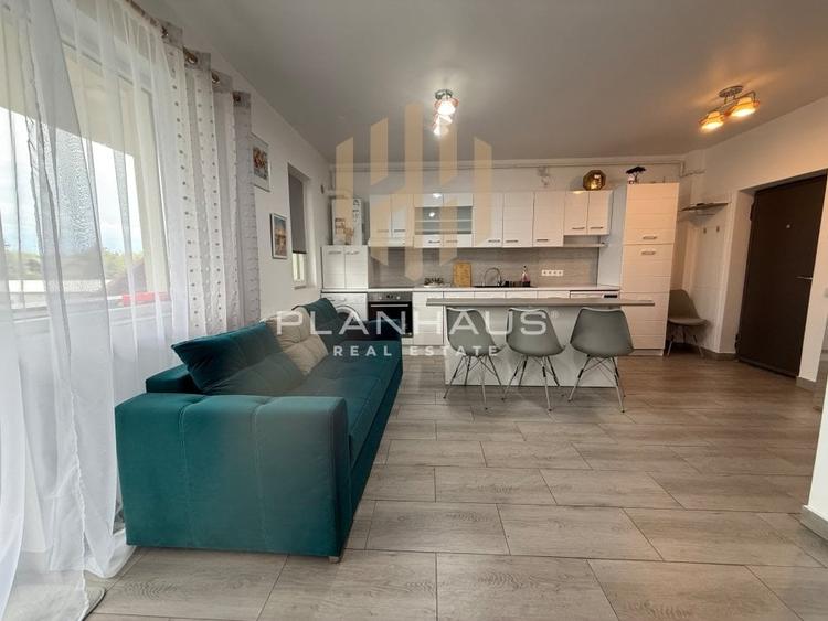 Apartament cu 2 camere semidecomandat, mobilat în Hotvon