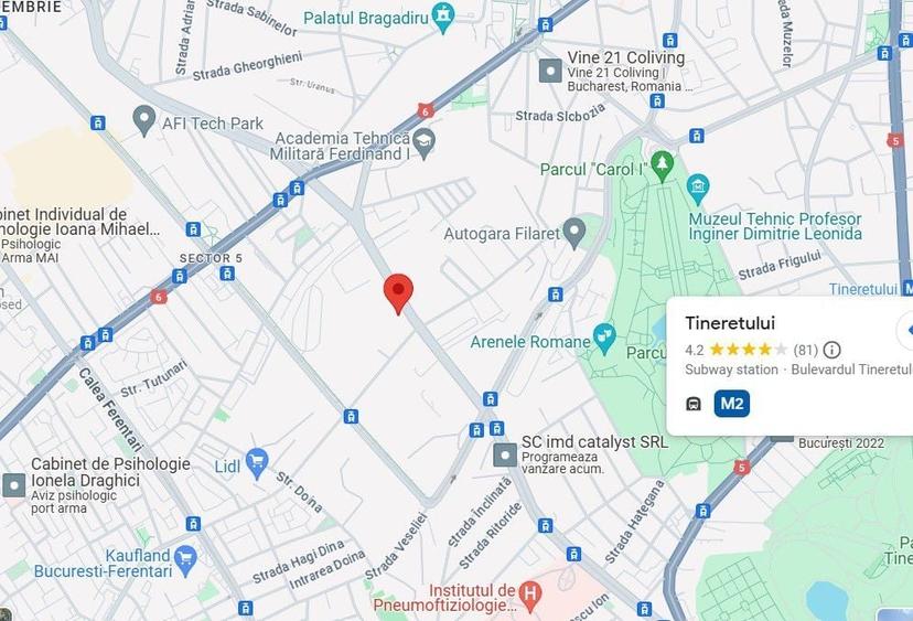 Teren Construcții intravilan de 910 mp, în Parcul Carol