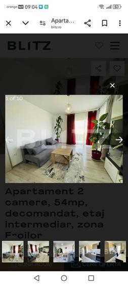Apartament cu 2 camere decomandat în Central